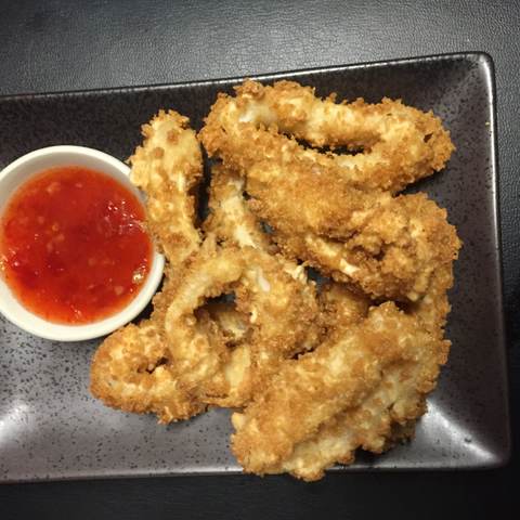 Fried Calamaries, photographed