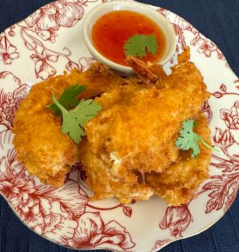 Fried Crispy Shrimps, photographed