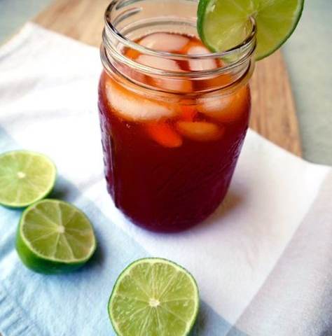 Lime Thai Tea, photographed