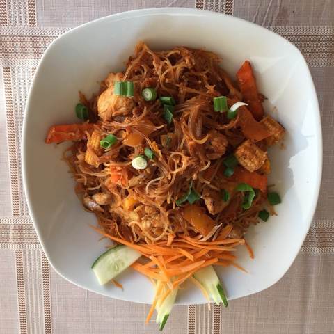 Mee Siam Noodle, photographed