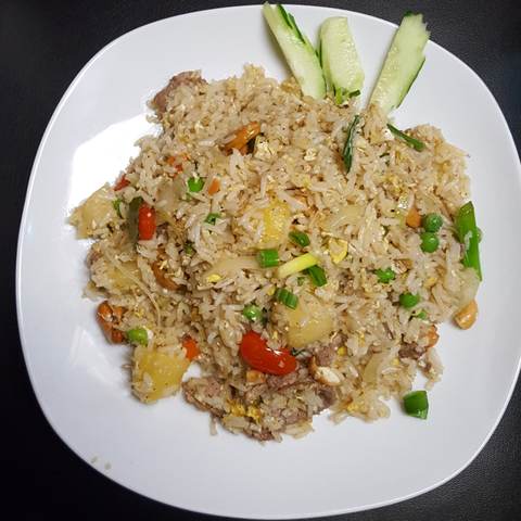 Pineapple Fried Rice, photographed