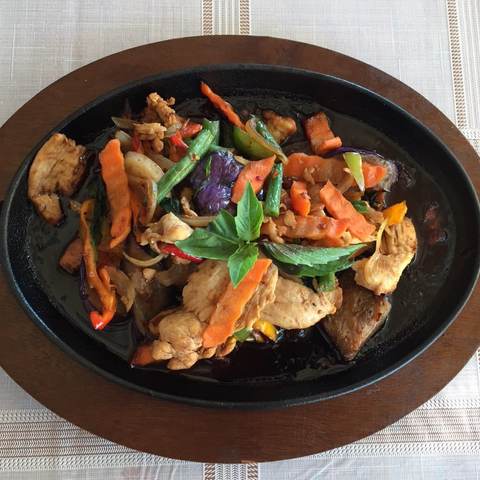 Sizzling Chicken, photographed