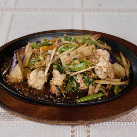 Sizzling Shrimp, photographed