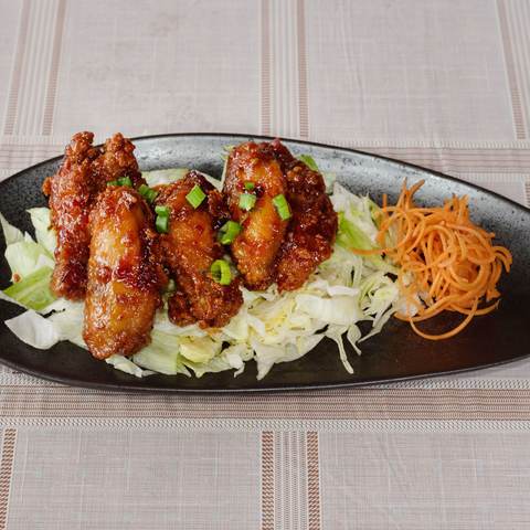 Spicy Chicken Wings, photographed