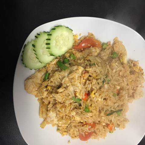 Sriracha Fried Rice, photographed