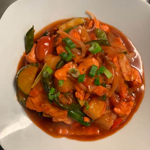 Sweet and Sour Sauce, photographed