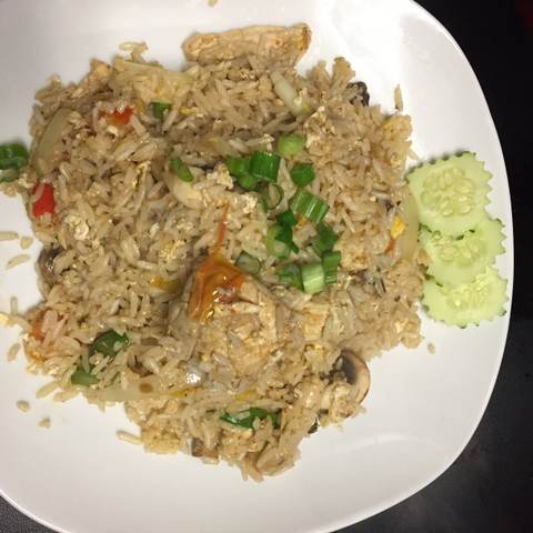 Tom Yum Fried Rice, photographed